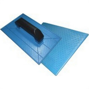 Desempenadeira Pvc Emave Azul Corrugada 15 X26Cm . / Kit C/ 6 Peca