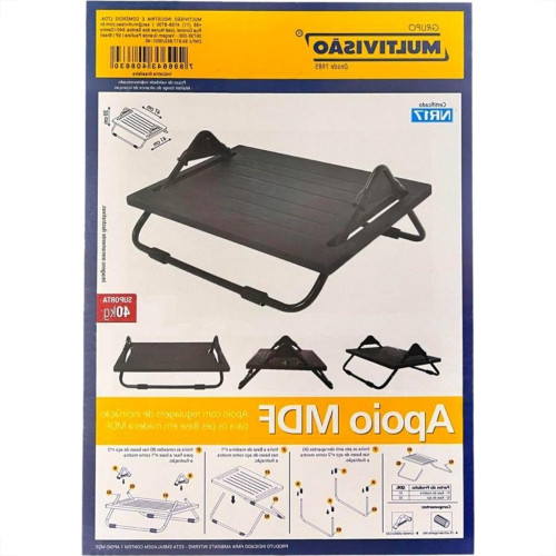 Apoio Ergonomico Para Pes Multivisao Mdf Preto Nr-17 Apoio Ergonomico Para Pes Multivisao Mdf Preto Nr-17