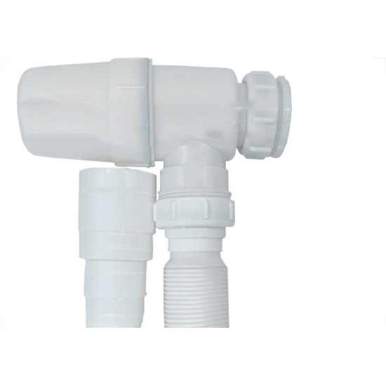 Sifao Copo Horizontal Sanfonado Extensivel Censi Branco ( Pia - Tanque - Lavatorio ) - 7167