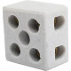 Conector Porcelana Thompson 2 Polos - 06Mm Fixar - Kit C/10 Pecas Conector Porcelana Thompson 2 Polos - 06Mm Fixar - Kit C/10 Pecas