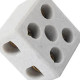 Conector Porcelana Thompson 2 Polos - 16Mm Fixar - Kit C/10 Pecas Conector Porcelana Thompson 2 Polos - 16Mm Fixar - Kit C/10 Pecas