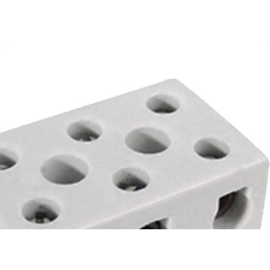 Conector Porcelana Thompson 3 Polos - 06Mm Fixar - Kit C/10 Pecas Conector Porcelana Thompson 3 Polos - 06Mm Fixar - Kit C/10 Pecas