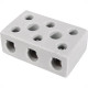 Conector Porcelana Thompson 3 Polos - 10Mm Fixar - Kit C/10 Pecas Conector Porcelana Thompson 3 Polos - 10Mm Fixar - Kit C/10 Pecas