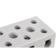 Conector Porcelana Thompson 3 Polos - 10Mm Fixar - Kit C/10 Pecas Conector Porcelana Thompson 3 Polos - 10Mm Fixar - Kit C/10 Pecas
