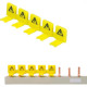Isolador Fase Steck Amarelo Com 5 Polos - S682003 - Kit C/10 Pecas Isolador Fase Steck Amarelo Com 5 Polos - S682003 - Kit C/10 Pecas