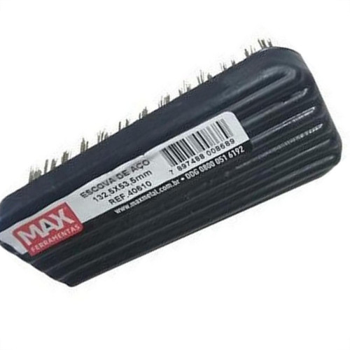 Escova De Aco Manual Max Plast Sem Cabo - 40610 Escova De Aco Manual Max Plast Sem Cabo - 40610