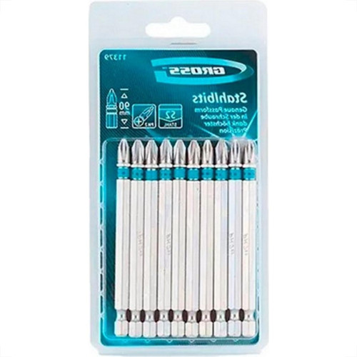 Ponteira Para Parafusadeira Gross N2 X90Mm Com 10 Pecas 11379 Ponteira Para Parafusadeira Gross N2 X90Mm Com 10 Pecas 11379
