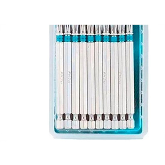 Ponteira Para Parafusadeira Gross N2 X90Mm Com 10 Pecas 11379 Ponteira Para Parafusadeira Gross N2 X90Mm Com 10 Pecas 11379