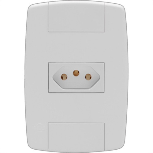 Conjunto Ilumi Lev Modular Com Placa 1 Tomada 2P+T. 10A. - 87140 Conjunto Ilumi Lev Modular Com Placa 1 Tomada 2P+T. 10A. - 87140