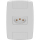 Conjunto Ilumi Lev Modular Com Placa 1 Tomada 2P+T. 10A. - 87140 Conjunto Ilumi Lev Modular Com Placa 1 Tomada 2P+T. 10A. - 87140