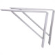 Suporte Prateleira Mao Francesa Overtime Reforcado 25Cm Branco - Kit C/12 Pecas Suporte Prateleira Mao Francesa Overtime Reforcado 25Cm Branco - Kit C/12 Pecas