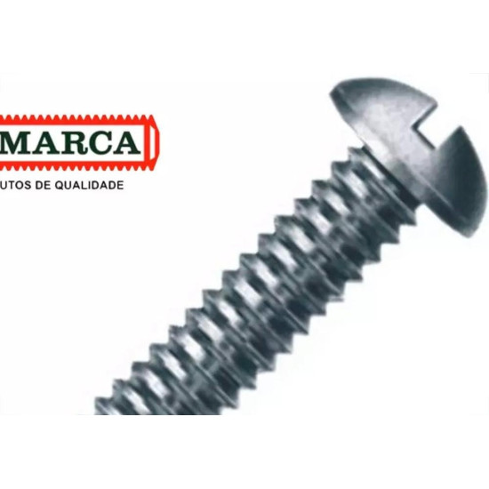 Parafuso Rosca Maquina Redonda Fenda Jomarca 3/16 X 4'' Parafuso Rosca Maquina Redonda Fenda Jomarca 3/16 X 4''