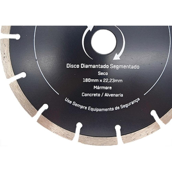 Disco Diamantado Thompson Segmentado Seco 180Mm X 22,23Mm - 7''- 1375 Disco Diamantado Thompson Segmentado Seco 180Mm X 22,23Mm - 7''- 1375