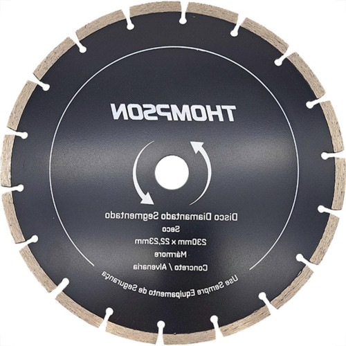 Disco Diamantado Thompson Segmentado Seco 230Mm X 22,23Mm - 9'' - 1376 Disco Diamantado Thompson Segmentado Seco 230Mm X 22,23Mm - 9'' - 1376