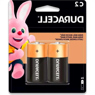 Pilha Duracell Alcalina Media C Cartela Com 2 Pecas