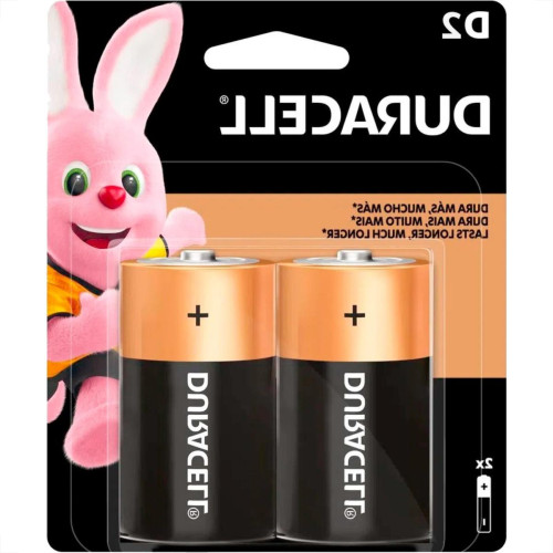 Pilha Duracell Alcalina Grande D Cartela Com 2 Pecas Pilha Duracell Alcalina Grande D Cartela Com 2 Pecas