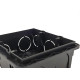 Caixinha De Luz Pvc Pial Legrand Preta 4X4 - Kit C/16 Pecas