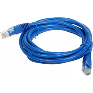 Cabo De Rede/Informatica Interned Azul 5M Com Conector Rj45