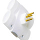 Pino 4 Saidas Daneva 2 Polos+Terra 10A. Branco - 1838 Pino 4 Saidas Daneva 2 Polos+Terra 10A. Branco - 1838