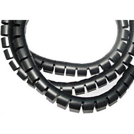 Organizador De Fios Daneva 10Mmx1,0M Preto - Dn1572