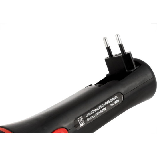 Lanterna Recarregavel Eda 5 Leds Bivolt - 9Mu Lanterna Recarregavel Eda 5 Leds Bivolt - 9Mu