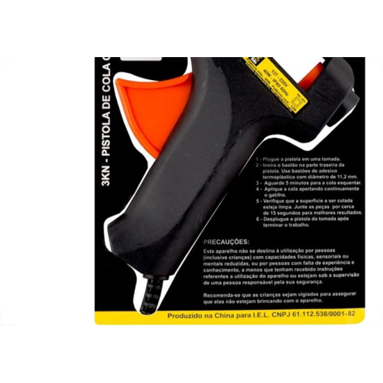 Pistola Para Silicone Eda 40W. Bivolt - 3Kn Pistola Para Silicone Eda 40W. Bivolt - 3Kn