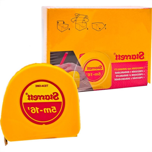 Trena Starrett Amarela Com Trava 5Mx16Mm - Dts34-5Me- Caixa Display - Kit C/6 Pecas Trena Starrett Amarela Com Trava 5Mx16Mm - Dts34-5Me- Caixa Display - Kit C/6 Pecas