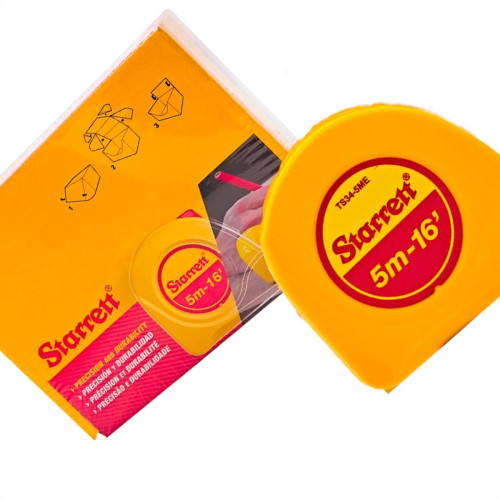 Trena Starrett Amarela Com Trava 5Mx16Mm - Dts34-5Me- Caixa Display - Kit C/6 Pecas Trena Starrett Amarela Com Trava 5Mx16Mm - Dts34-5Me- Caixa Display - Kit C/6 Pecas