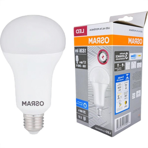 Lampada Led Alta Potencia Osram 17W. 1.836Lm E-27. Bivolt 6500K.