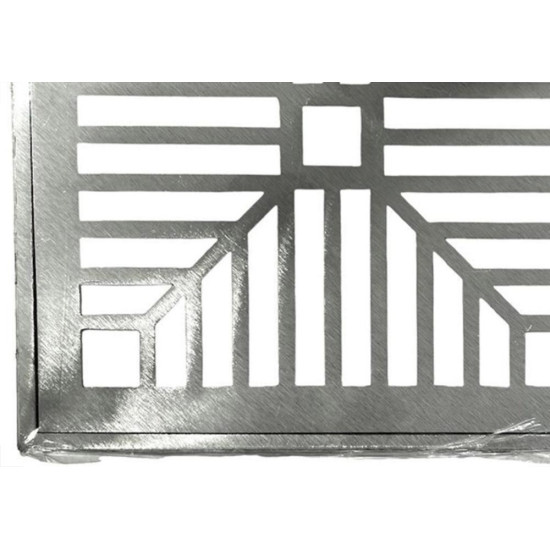Grelha De Aluminio Com Porta Grelha Quadrada 20X20Cm Grelha De Aluminio Com Porta Grelha Quadrada 20X20Cm