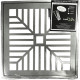 Grelha De Aluminio Com Porta Grelha Quadrada 15X15Cm Grelha De Aluminio Com Porta Grelha Quadrada 15X15Cm