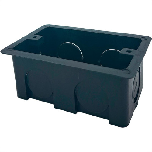 Caixinha De Luz Pvc Brascom Preta 4X2 - Kit C/100 Pecas Caixinha De Luz Pvc Brascom Preta 4X2 - Kit C/100 Pecas