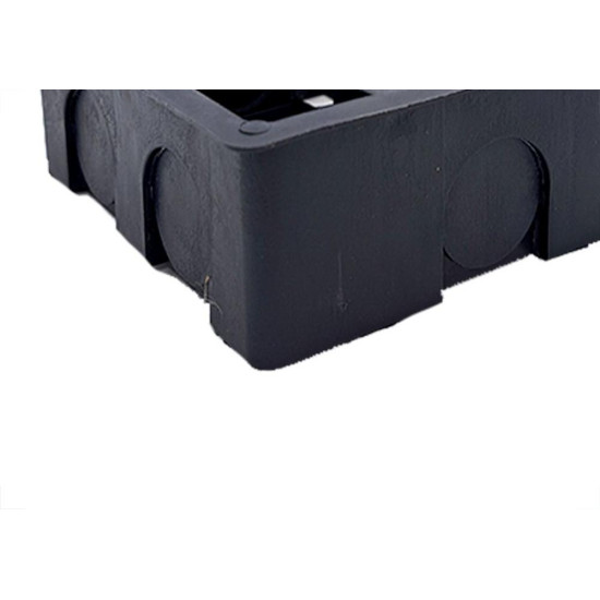 Caixinha De Luz Pvc Brascom Preta 4X4 - Kit C/50 Pecas Caixinha De Luz Pvc Brascom Preta 4X4 - Kit C/50 Pecas