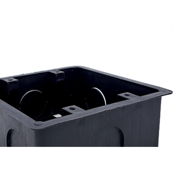 Caixinha De Luz Pvc Brascom Preta 4X4 - Kit C/50 Pecas Caixinha De Luz Pvc Brascom Preta 4X4 - Kit C/50 Pecas