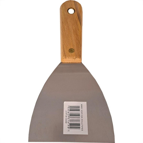Espatula Compel Aco Inox Cabo Madeira 100Mm - Kit C/6 Pecas Espatula Compel Aco Inox Cabo Madeira 100Mm - Kit C/6 Pecas