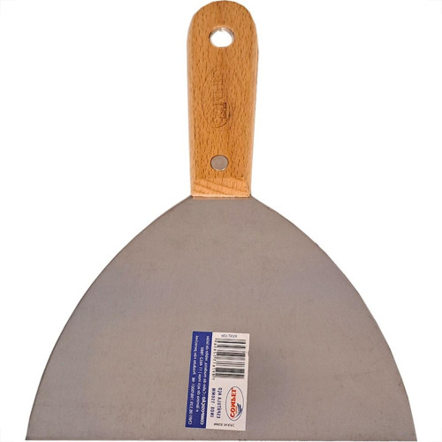 Espatula Compel Aco Inox Cabo Madeira 150Mm - Kit C/6 Pecas Espatula Compel Aco Inox Cabo Madeira 150Mm - Kit C/6 Pecas
