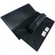 Desempenadeira Pvc Emave Preta Corrugada 18 X30Cm - Kit C/6 Pecas Desempenadeira Pvc Emave Preta Corrugada 18 X30Cm - Kit C/6 Pecas