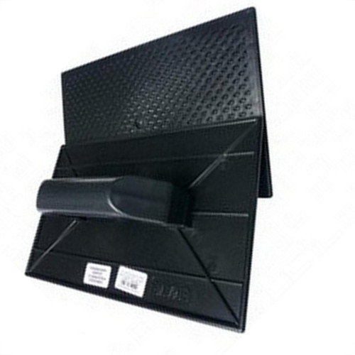 Desempenadeira Pvc Emave Preta Corrugada 18 X30Cm - Kit C/6 Pecas Desempenadeira Pvc Emave Preta Corrugada 18 X30Cm - Kit C/6 Pecas
