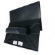 Desempenadeira Pvc Emave Preta Corrugada 18 X30Cm - Kit C/6 Pecas Desempenadeira Pvc Emave Preta Corrugada 18 X30Cm - Kit C/6 Pecas
