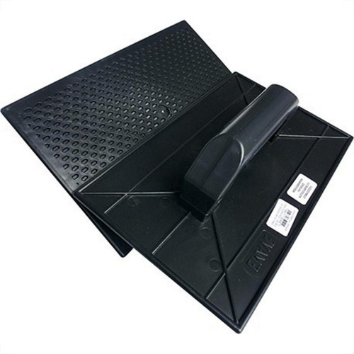 Desempenadeira Pvc Emave Preta Corrugada 22 X34Cm - Kit C/6 Pecas Desempenadeira Pvc Emave Preta Corrugada 22 X34Cm - Kit C/6 Pecas