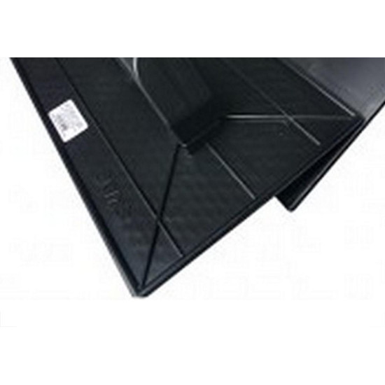 Desempenadeira Pvc Emave Preta Lisa 18 X30Cm - Kit C/6 Pecas Desempenadeira Pvc Emave Preta Lisa 18 X30Cm - Kit C/6 Pecas