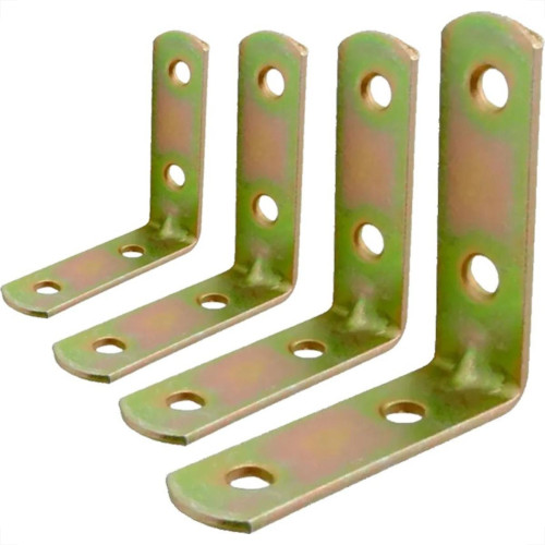 Cantoneira Para Moveis Overtime Bicromatizada Caixa Com 50 Pecas 2,1/2'' Cantoneira Para Moveis Overtime Bicromatizada Caixa Com 50 Pecas 2,1/2''