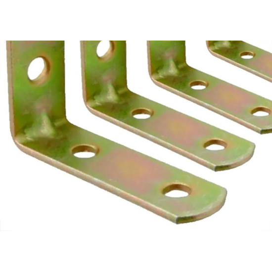 Cantoneira Para Moveis Overtime Bicromatizada Caixa Com 50 Pecas 3'' Cantoneira Para Moveis Overtime Bicromatizada Caixa Com 50 Pecas 3''