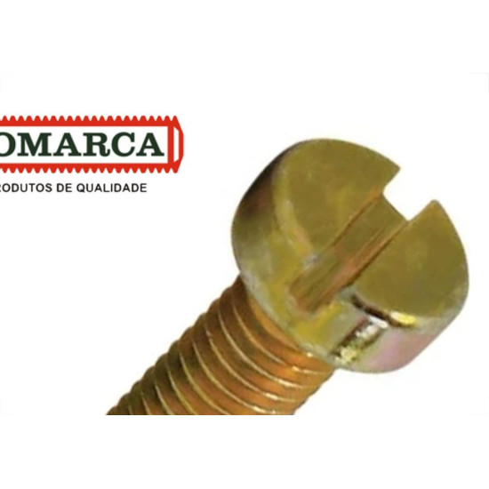 Parafuso Rosca Metrica Cilindrica Fenda Jomarca - 6 X 20Mm - Kit C/2 Centos Parafuso Rosca Metrica Cilindrica Fenda Jomarca - 6 X 20Mm - Kit C/2 Centos