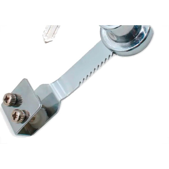 Fechadura Para Vitrine Papaiz Porta De Correr Articulavel - 3280