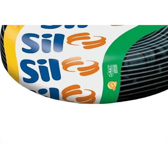 Fio Cabo Paralelo Sil Preto 2X1,0Mm - 100M