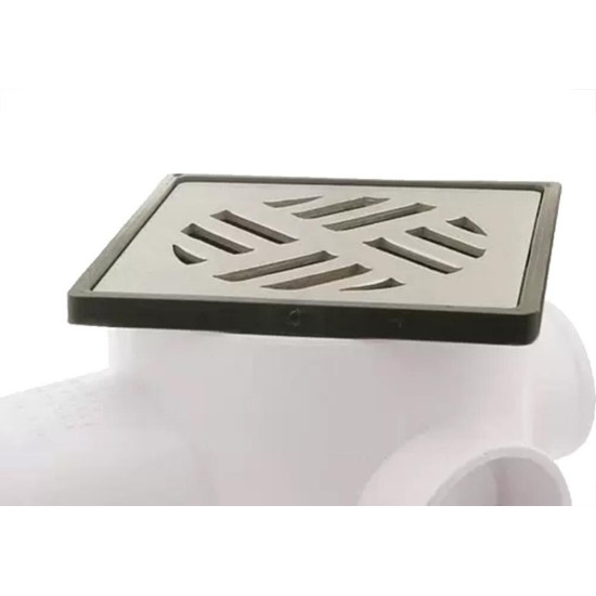 Caixa Sifonada Amanco 10X10 Quadrada Grelha De Aluminio No.68 - 10360 Caixa Sifonada Amanco 10X10 Quadrada Grelha De Aluminio No.68 - 10360