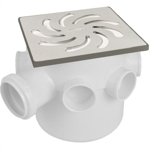 Caixa Sifonada Amanco 15X15 Quadrada Grelha De Aluminio No.26 - 20778 Caixa Sifonada Amanco 15X15 Quadrada Grelha De Aluminio No.26 - 20778