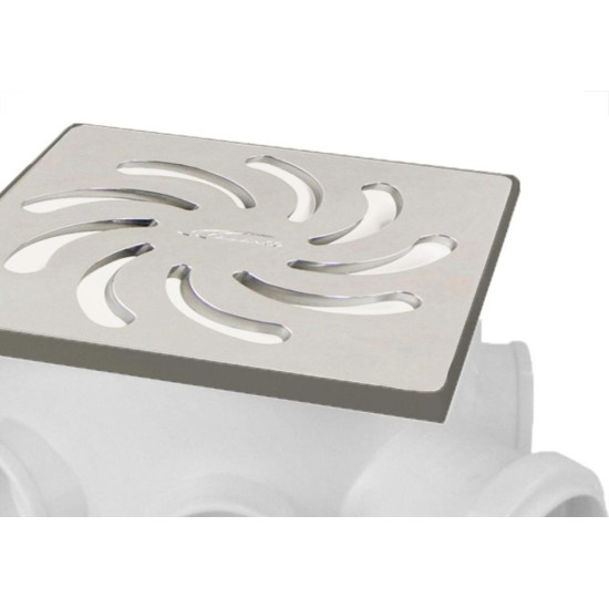 Caixa Sifonada Amanco 15X15 Quadrada Grelha De Aluminio No.26 - 20778 Caixa Sifonada Amanco 15X15 Quadrada Grelha De Aluminio No.26 - 20778