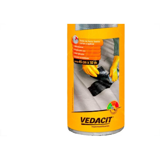 Fita Multiuso Otto Vedacit Autoadesiva 45Cm X 10M Fita Multiuso Otto Vedacit Autoadesiva 45Cm X 10M